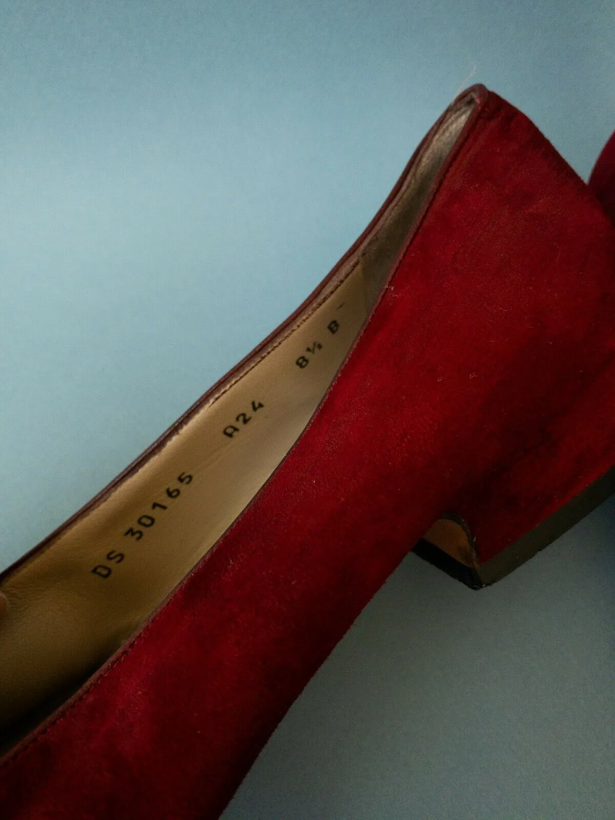 80's FERRAGAMO Wine Red Suede Loafers | 8.5
