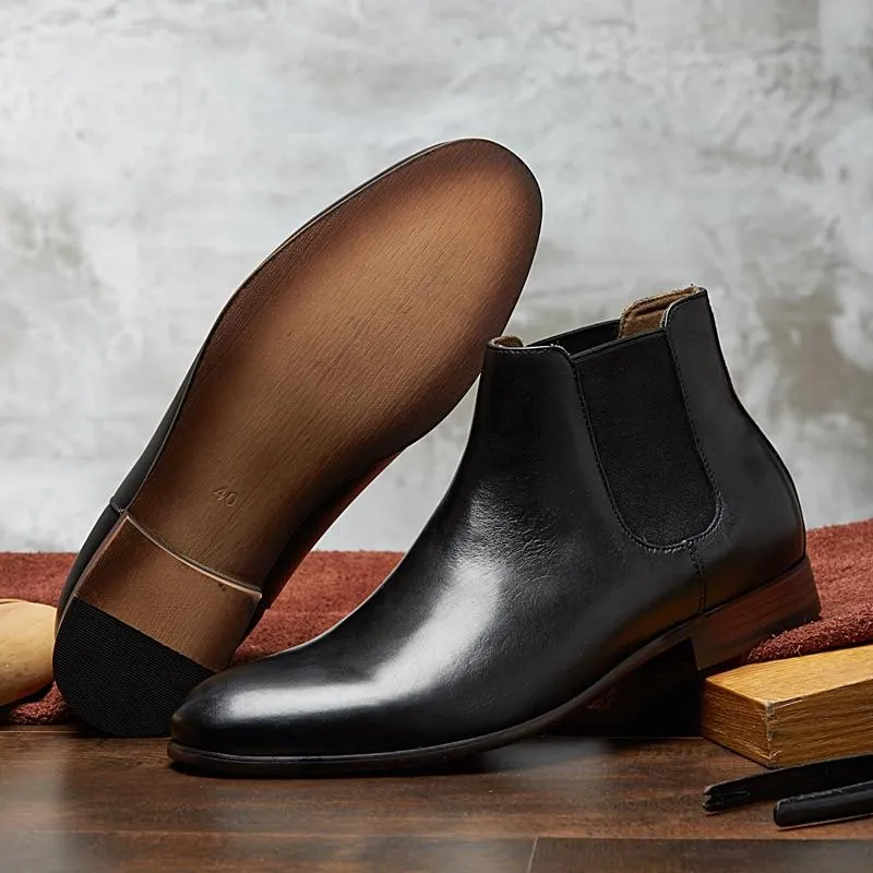 Angelo Ricci™ Gentleman Stylish Leather Boots