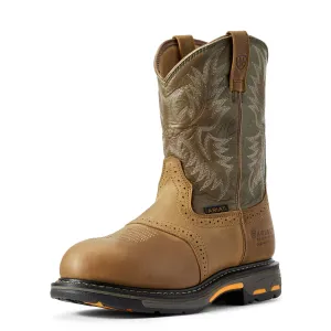 Ariat Mens Workhog Waterproof Composite Toe Work Boot Aged Bark
