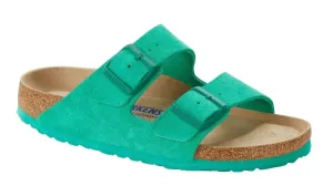 BIRKENSTOCK Arizona SFB Bold Green Suede Slides