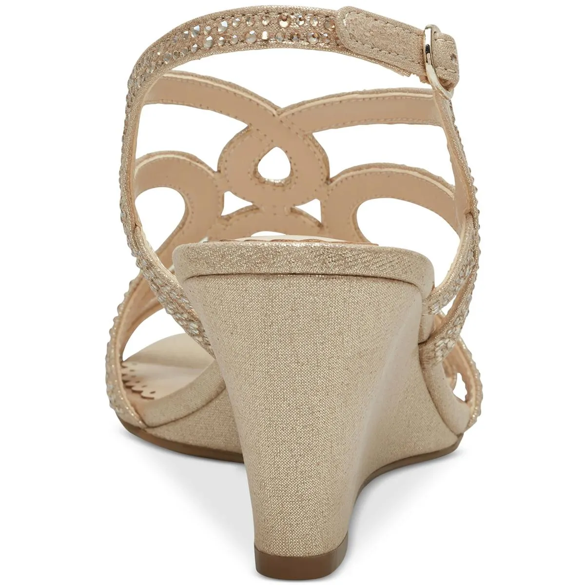 Charter Club Womens Kelsah Metallic Embellished Wedges