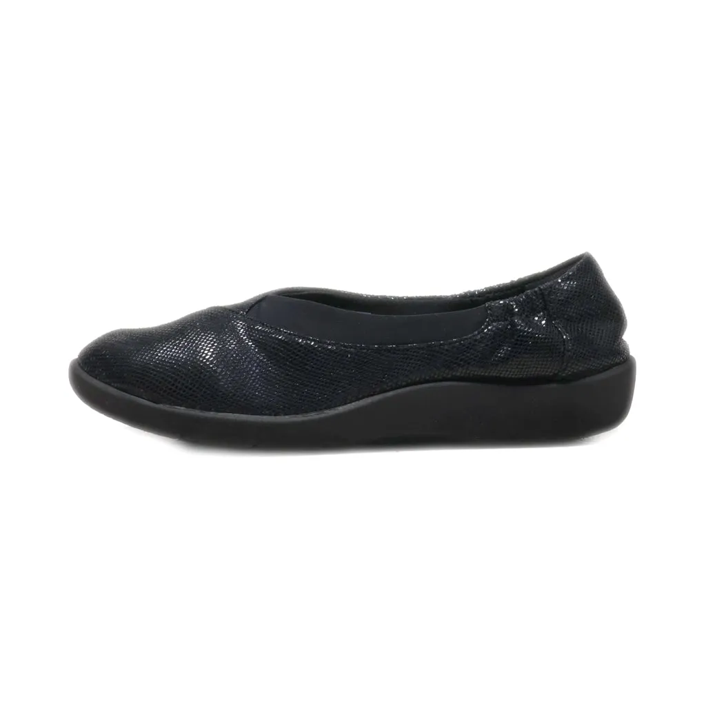 Clarks Ballerinas Fabric Black Colour For Women