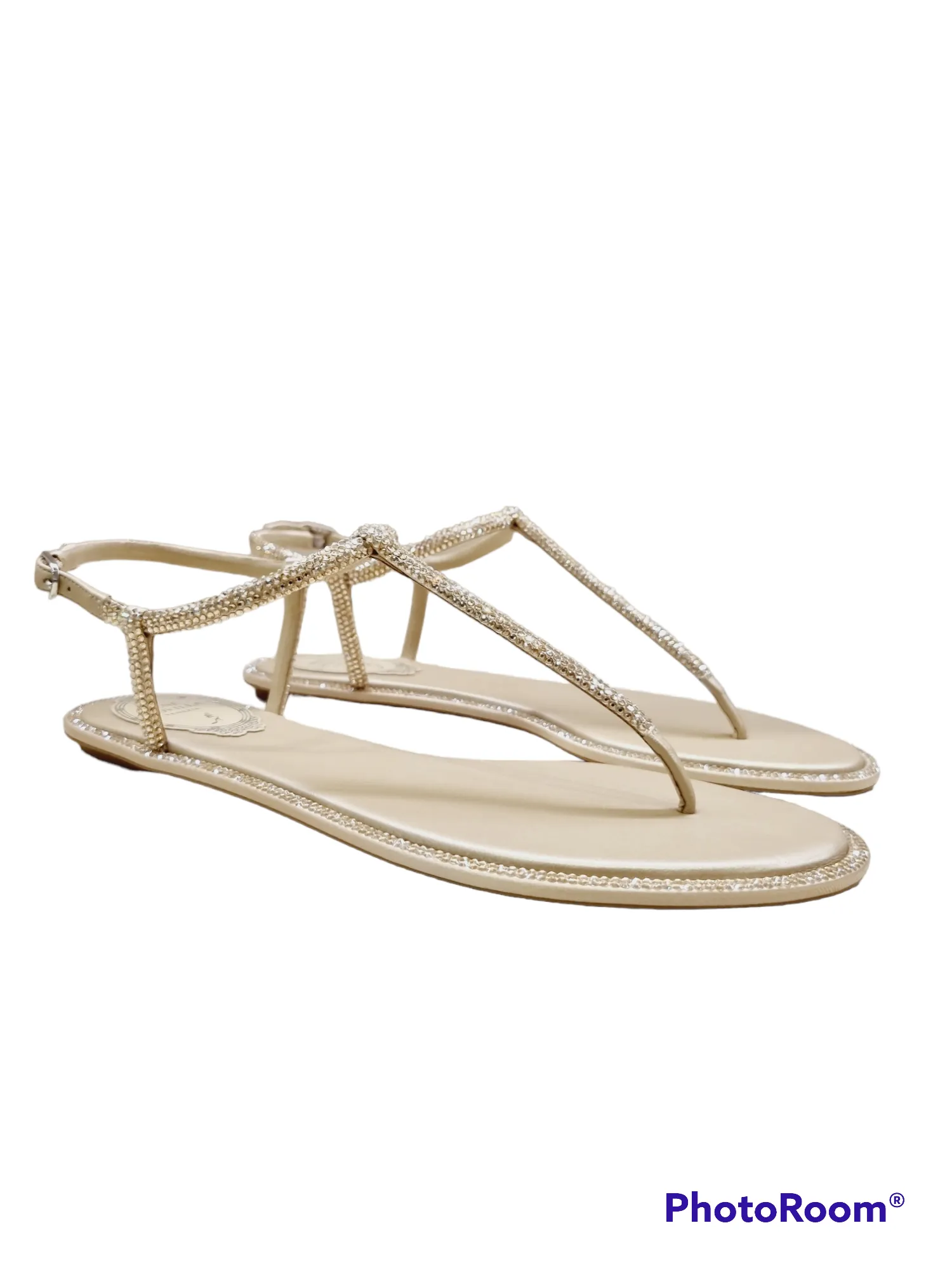 Diana Gold Jewel Sandals (carryover style)