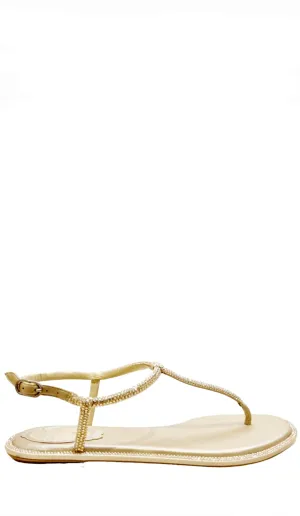 Diana Gold Jewel Sandals (carryover style)