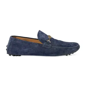 Louis Vuitton Men's Blue Suede Porto Vecchio Moccasin Loafers