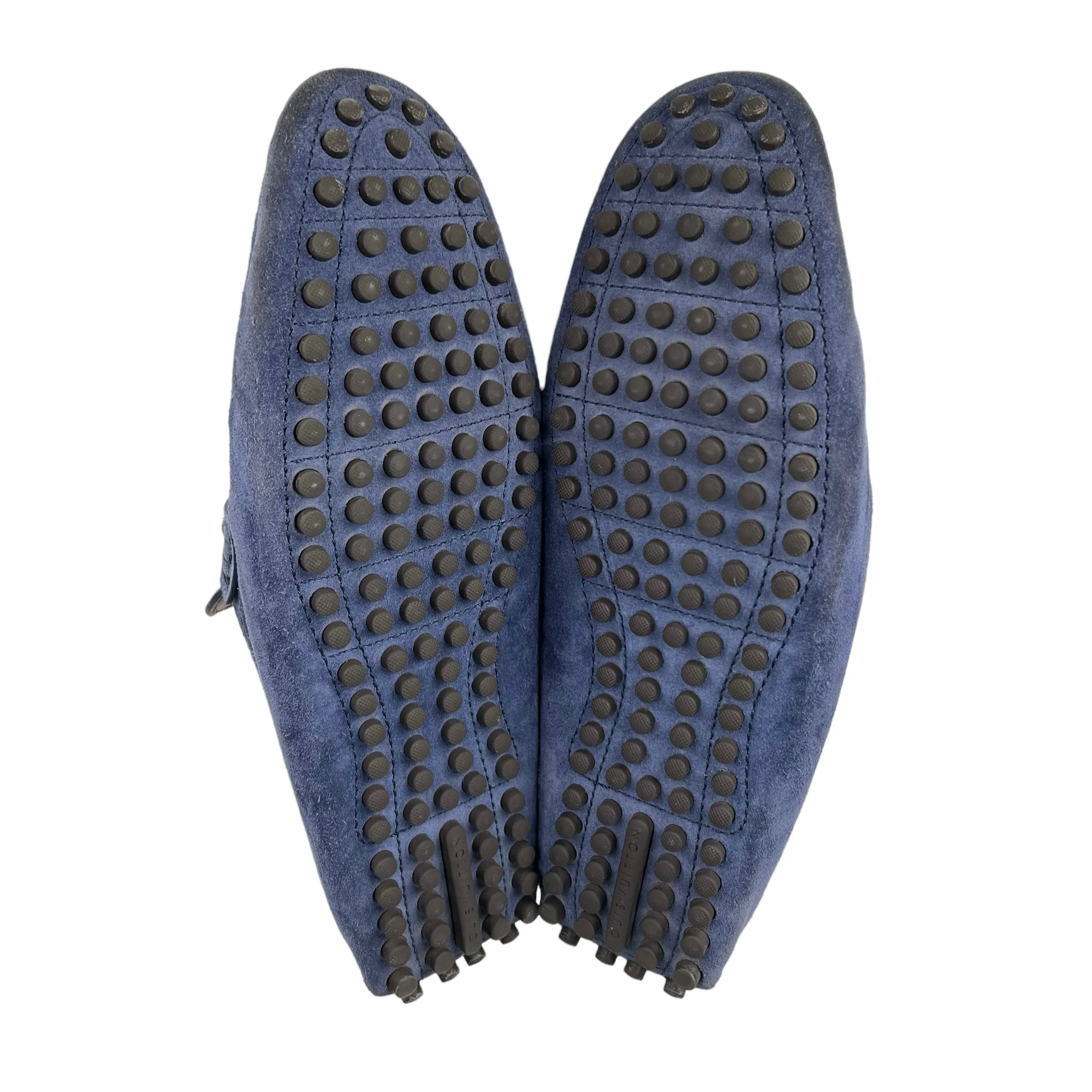Louis Vuitton Men's Blue Suede Porto Vecchio Moccasin Loafers