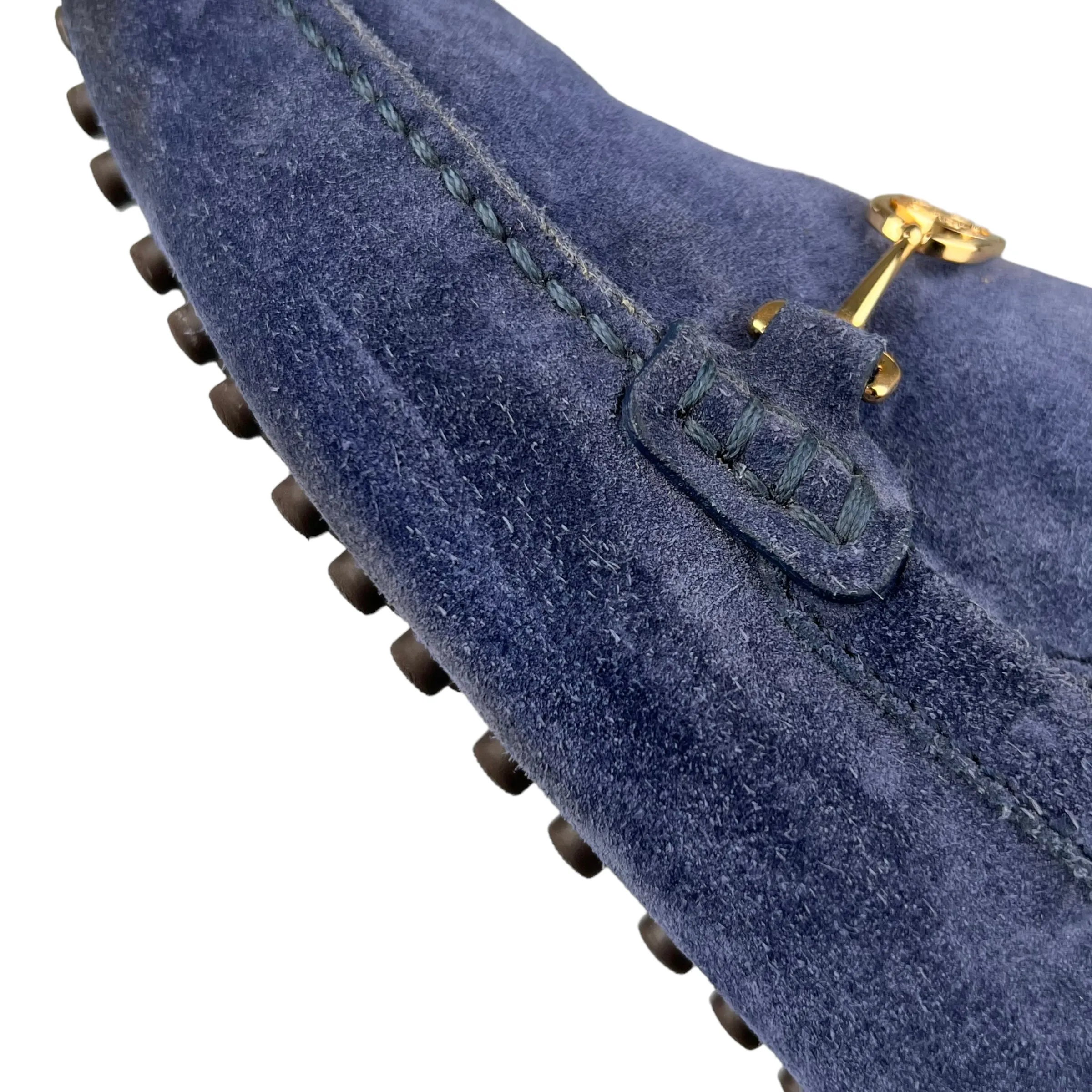 Louis Vuitton Men's Blue Suede Porto Vecchio Moccasin Loafers