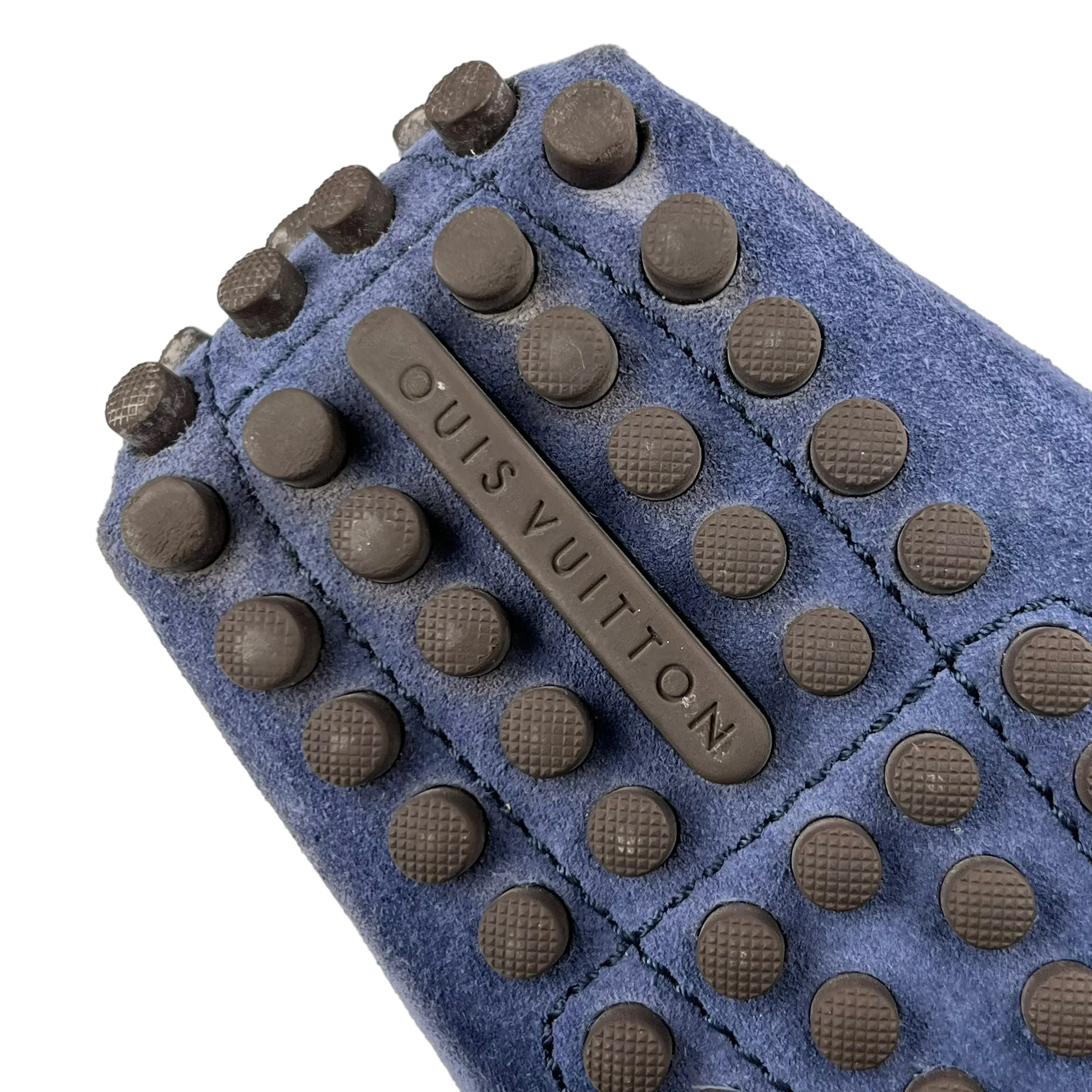 Louis Vuitton Men's Blue Suede Porto Vecchio Moccasin Loafers