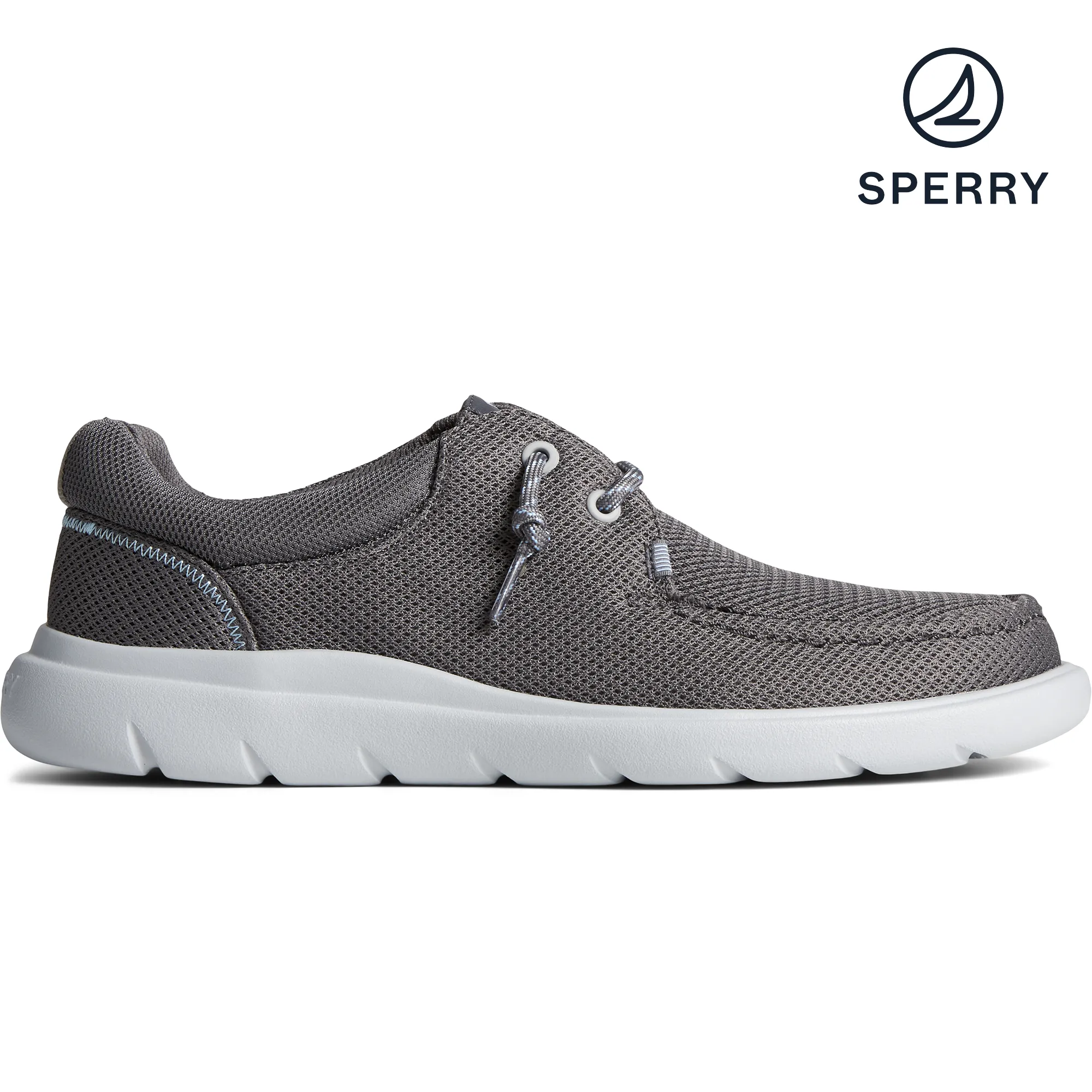 Men's Captain's Moc Mesh Sneaker - Grey (STS24877)