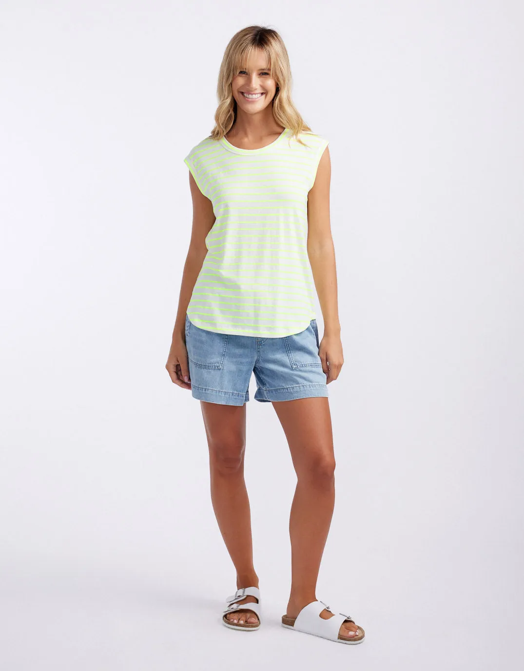 Neon Cali Tank - Neon Yellow