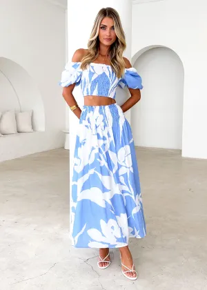 Olena Set - Blue Leaf