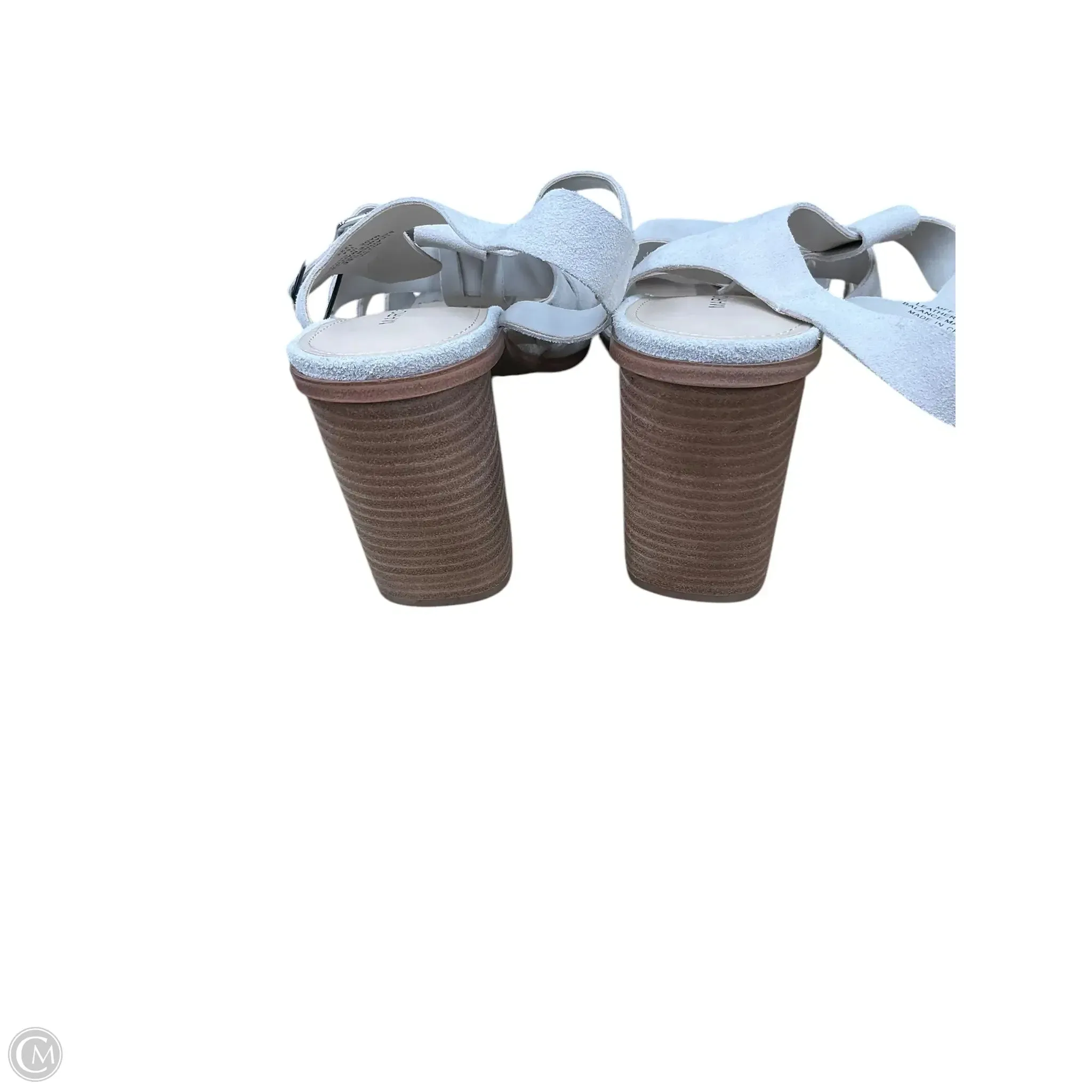 Sandals Heels Block By Marc Fisher In Cream, Size: 10