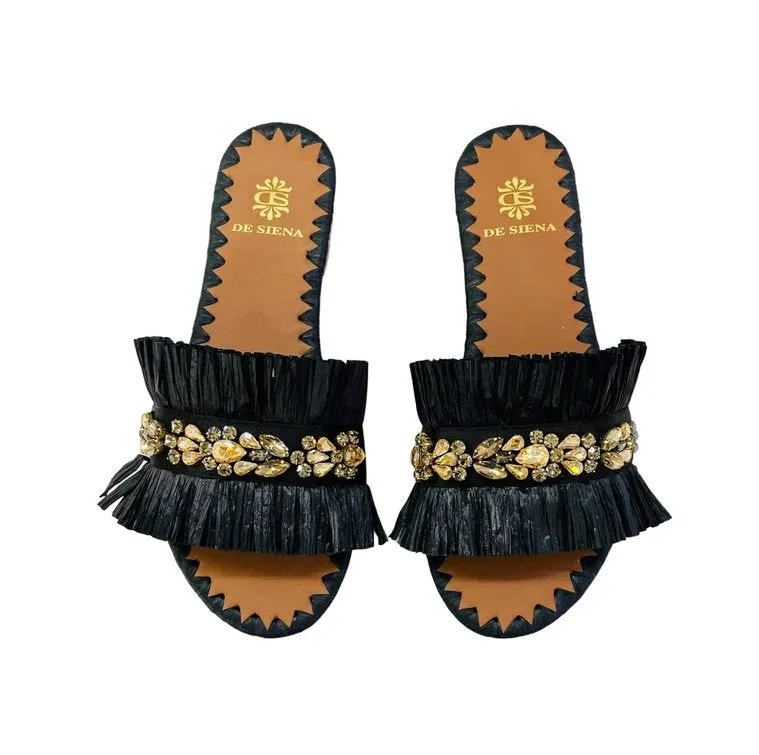 Semira Raffia Black