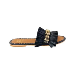 Semira Raffia Black