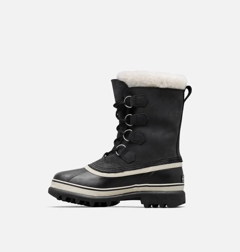 Sorel Women's Caribou Waterproof Lace Boots- Black Stone