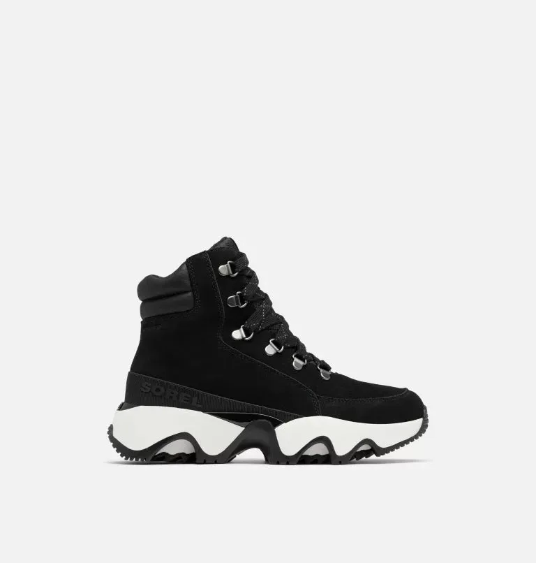 Sorel Women's Kinetic Impact Conquest Plus Waterproof Sneaker Boots-Black, Sea Salt
