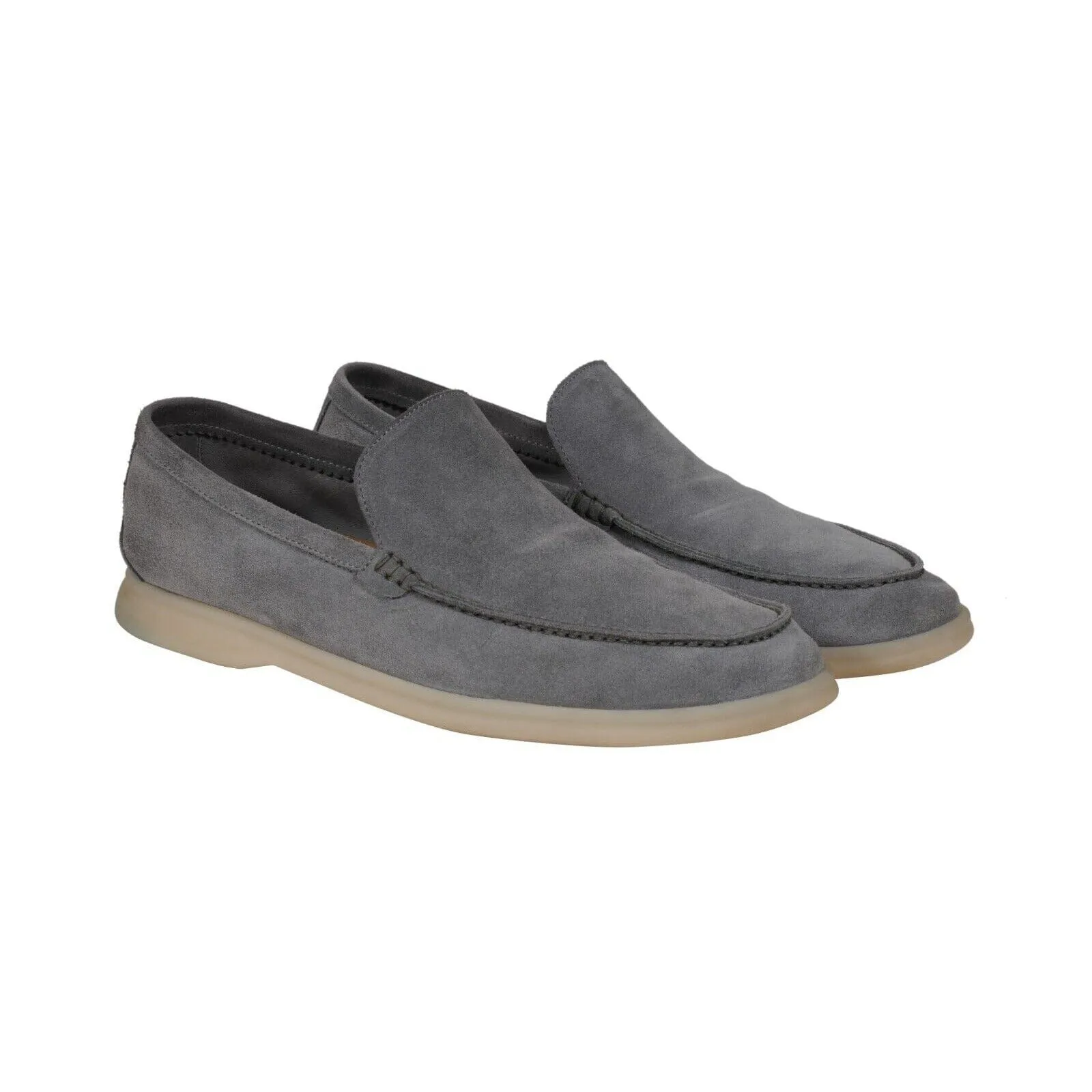 Summer Walk US 10 EU 43 Gray Suede Low Top Slip On Loafers