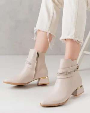 Women's Stylish Short Heeled Boots